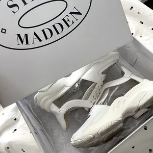 White and vinyl shoes